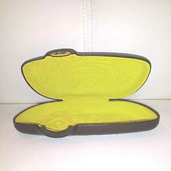 KOALI Brown & Green Hard Clamshell Eyeglasses Sunglasses Case - Picture 2 of 4